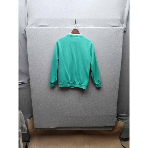 VTG Bon Worth Womens Green Embroidered Cardinal Fleece Snap-Front Cardigan Size - Picture 5 of 5